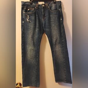 Jimmy Taverniti Air Anti-Exposure Distressed Jeans Size 34